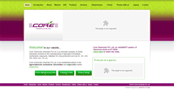 Desktop Screenshot of corechemicals.com